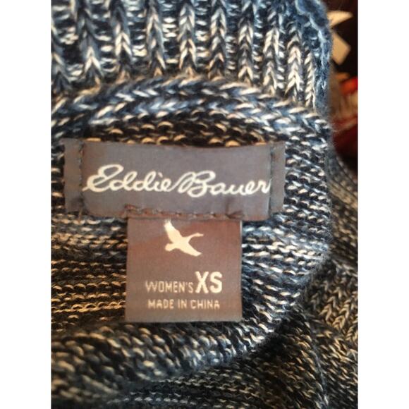 Eddie Bauer Women's Oversized Long Sleeve‎ Wrap Sweater, Multi XS (o) - Picture 3 of 4